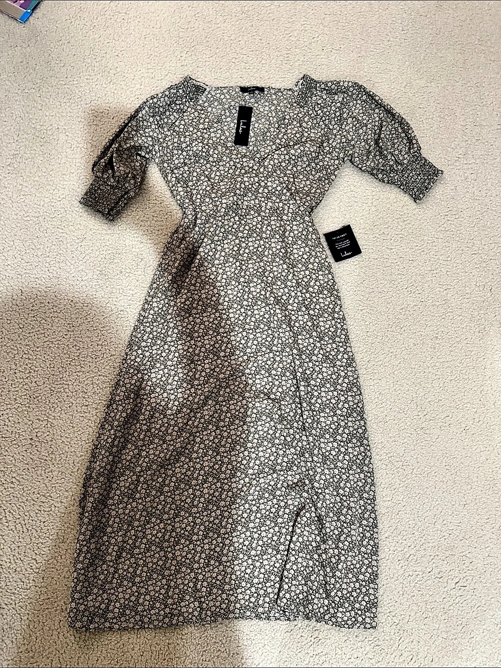 Maje Floral Maxi Dress in Green & Pink Size Small NWT